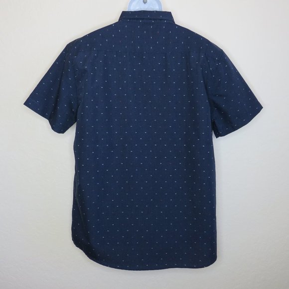Molokai Surf Co.* Men's Short Sleeve‎ Button Down Straight Hem Fishbone Shirt~XL - Picture 2 of 13